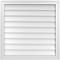 Ekena Millwork Vertical Surface Mount PVC Gable Vnt: Non-Functional, w/2"W x 1-1/2"H, Brickmould Frame, 30"W x 30"H GVPVE30X3002SN - alternate 1